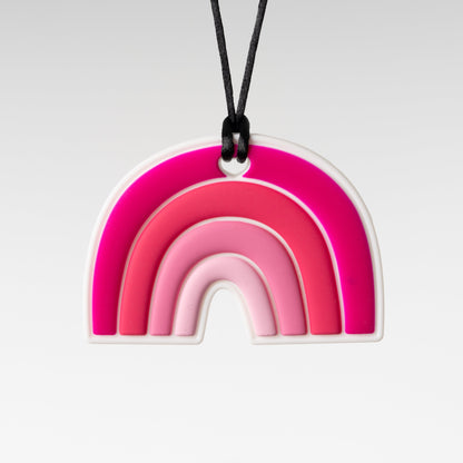 Pink Coloured Rainbow Shape Necklace