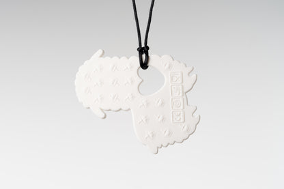 White Llama Chewable Necklace