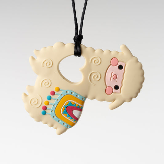 Yellow Llama Chewable Necklace
